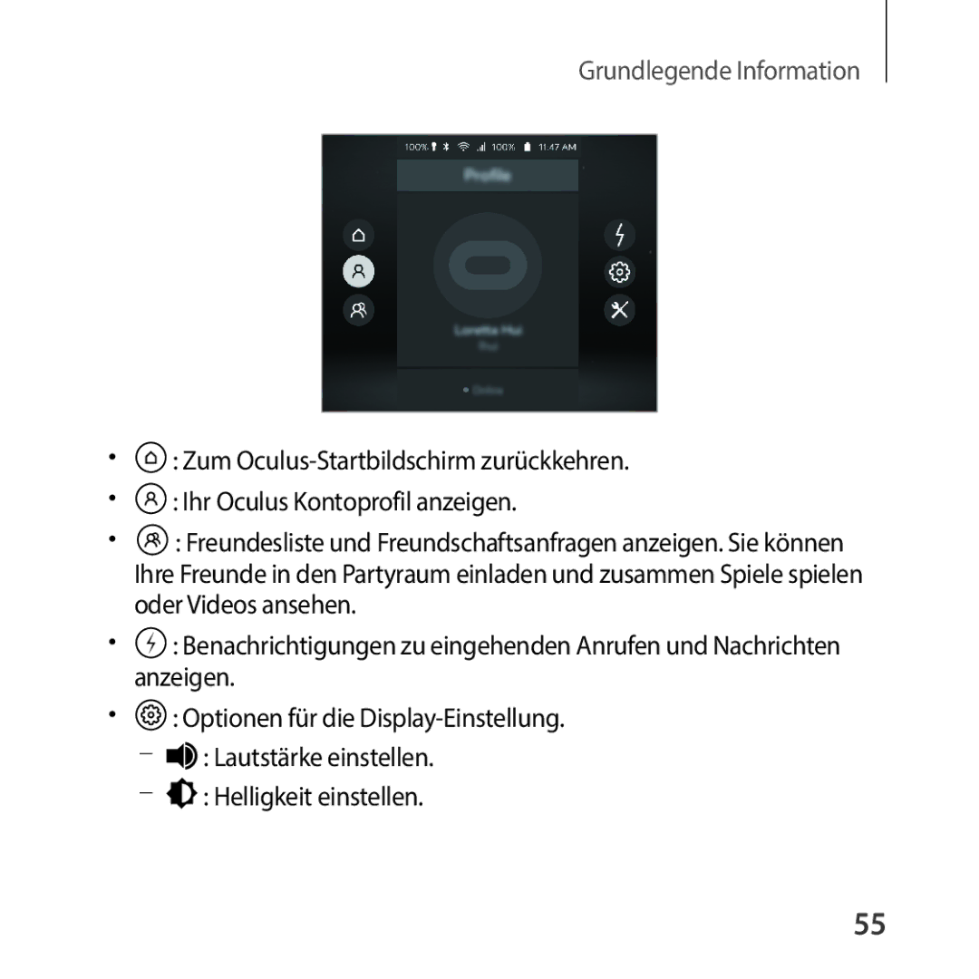 Samsung SM-R325NZVADBT manual Grundlegende Information 