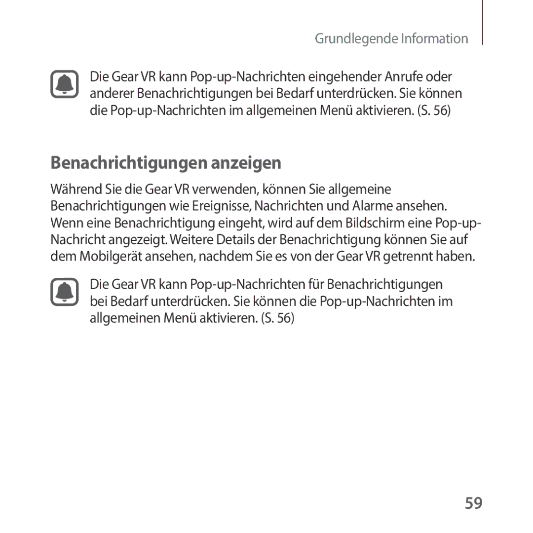 Samsung SM-R325NZVADBT manual Benachrichtigungen anzeigen 