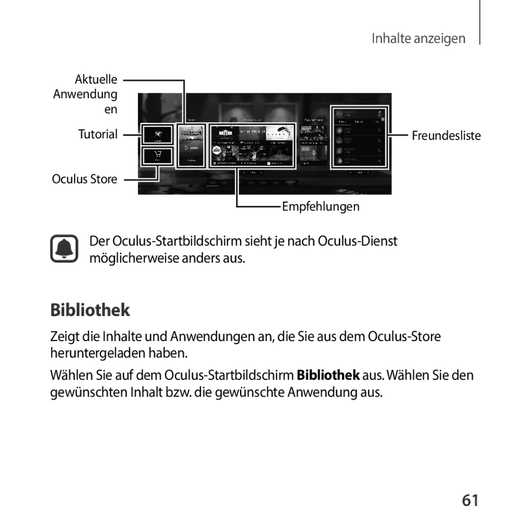 Samsung SM-R325NZVADBT manual Bibliothek, Inhalte anzeigen 