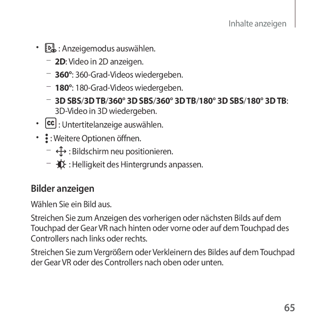 Samsung SM-R325NZVADBT manual Bilder anzeigen, Wählen Sie ein Bild aus 