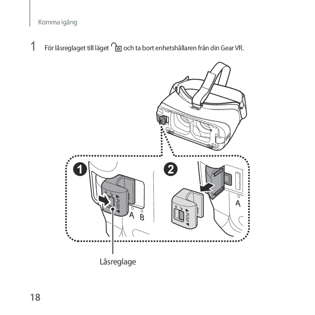 Samsung SM-R325NZVANEE manual Låsreglage 