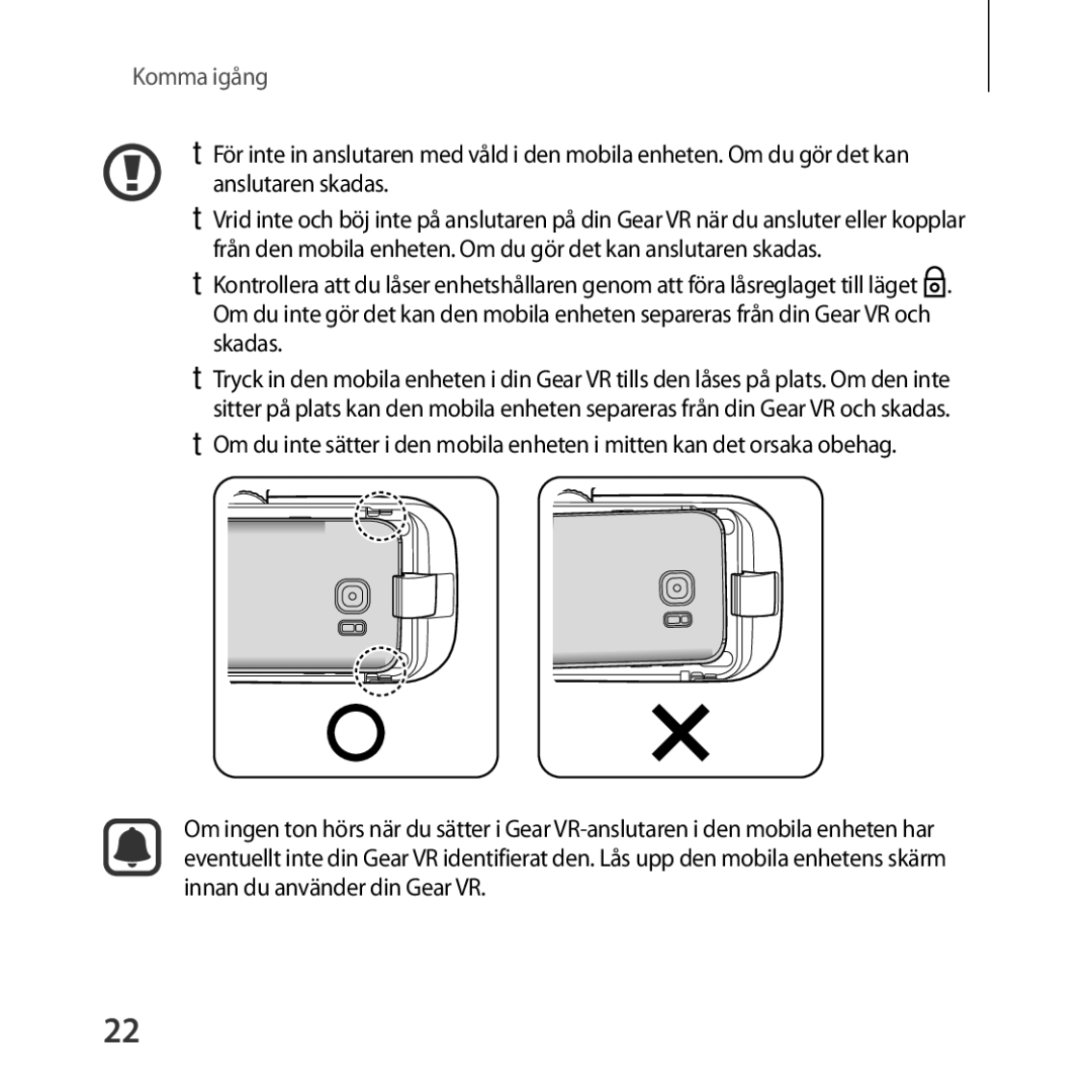 Samsung SM-R325NZVANEE manual Komma igång 