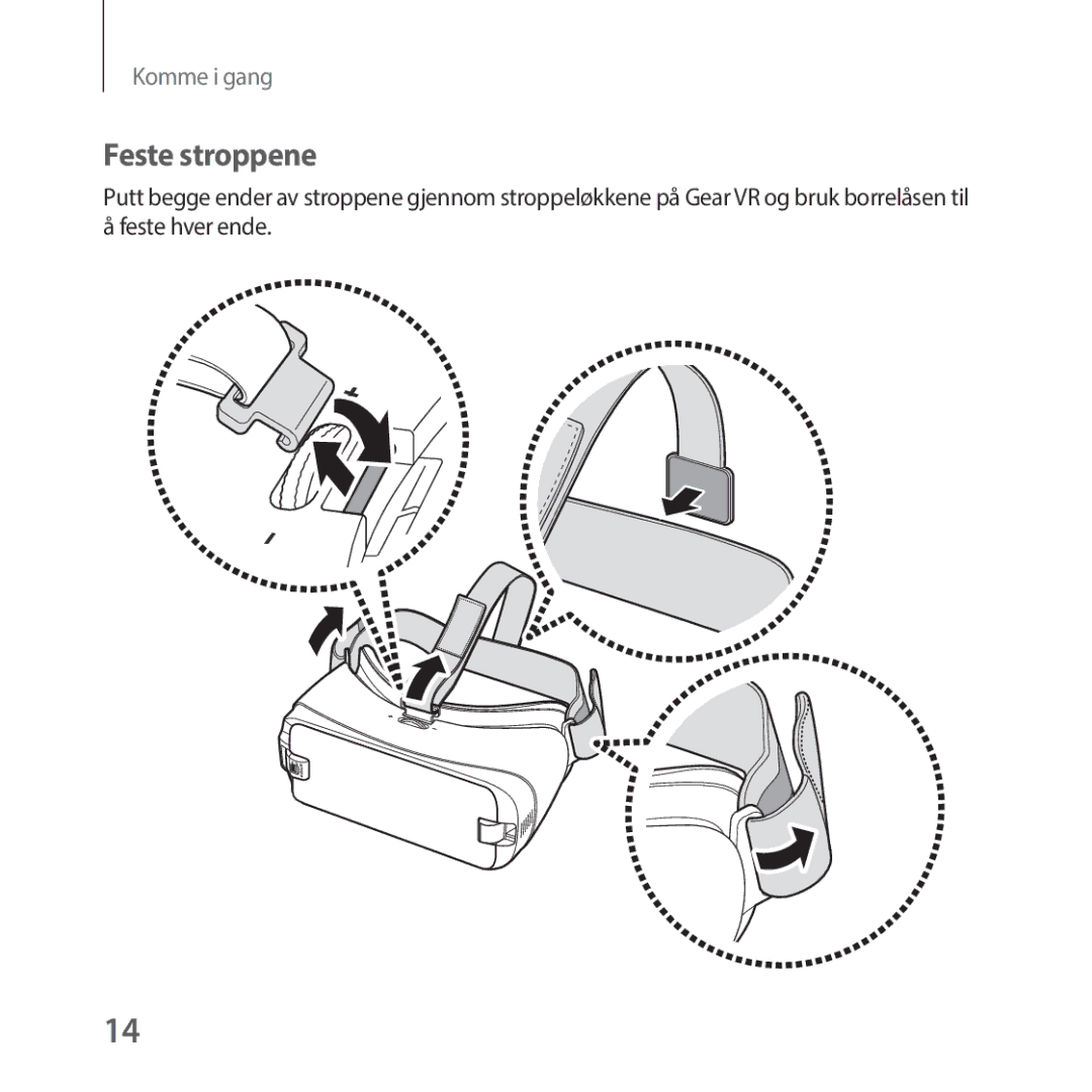 Samsung SM-R325NZVANEE manual Feste stroppene 