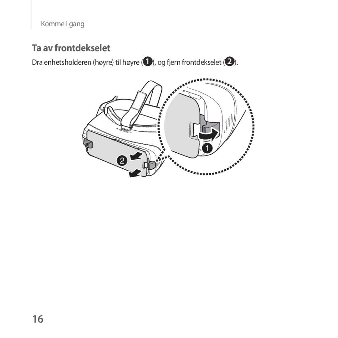 Samsung SM-R325NZVANEE manual Ta av frontdekselet 