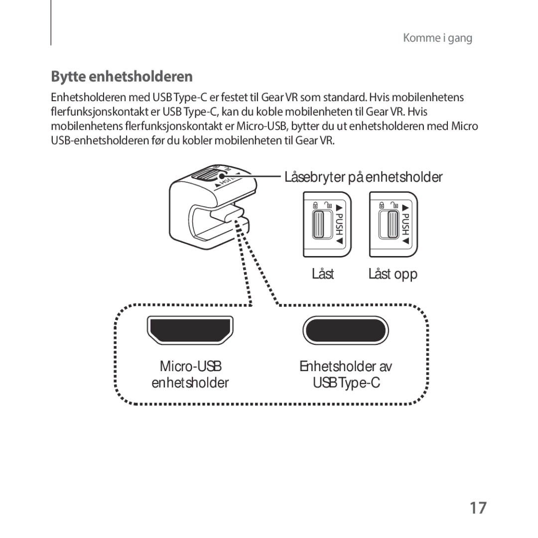 Samsung SM-R325NZVANEE manual Bytte enhetsholderen 