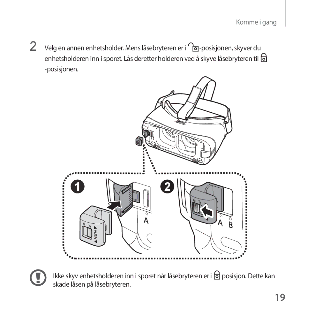 Samsung SM-R325NZVANEE manual Komme i gang 