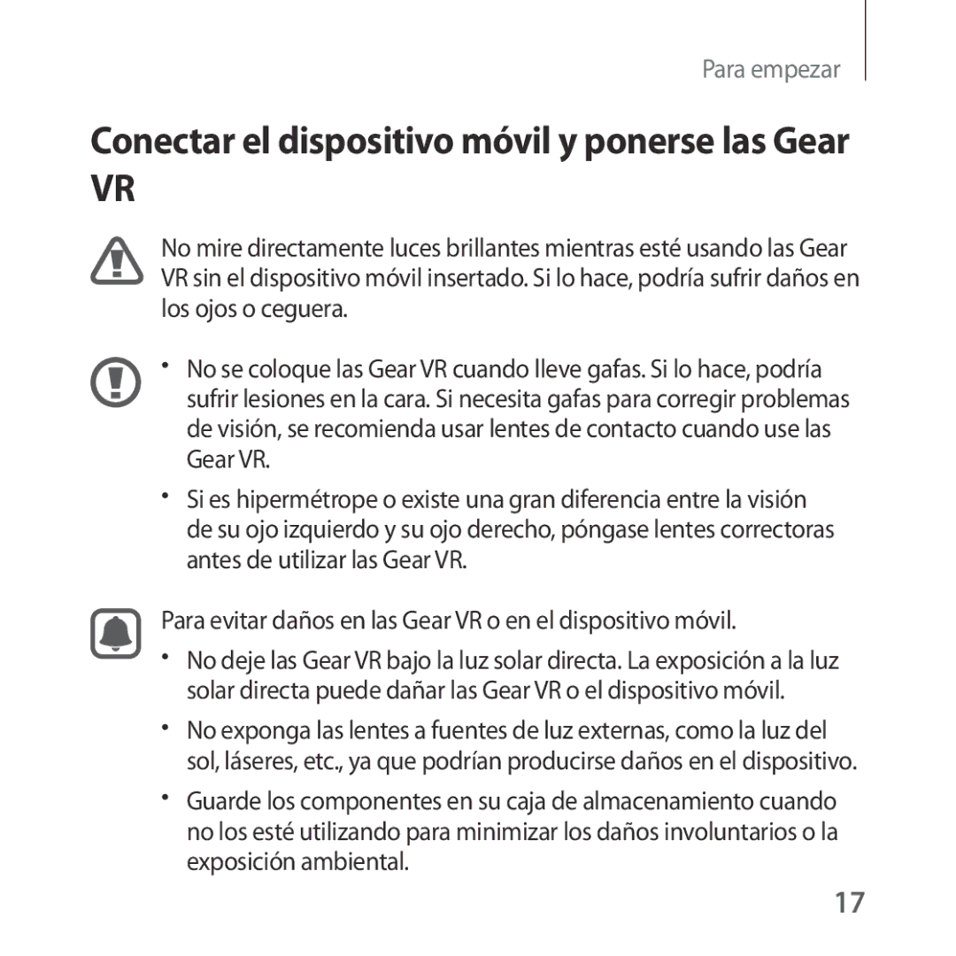 Samsung SM-R325NZVAPHE manual Conectar el dispositivo móvil y ponerse las Gear 