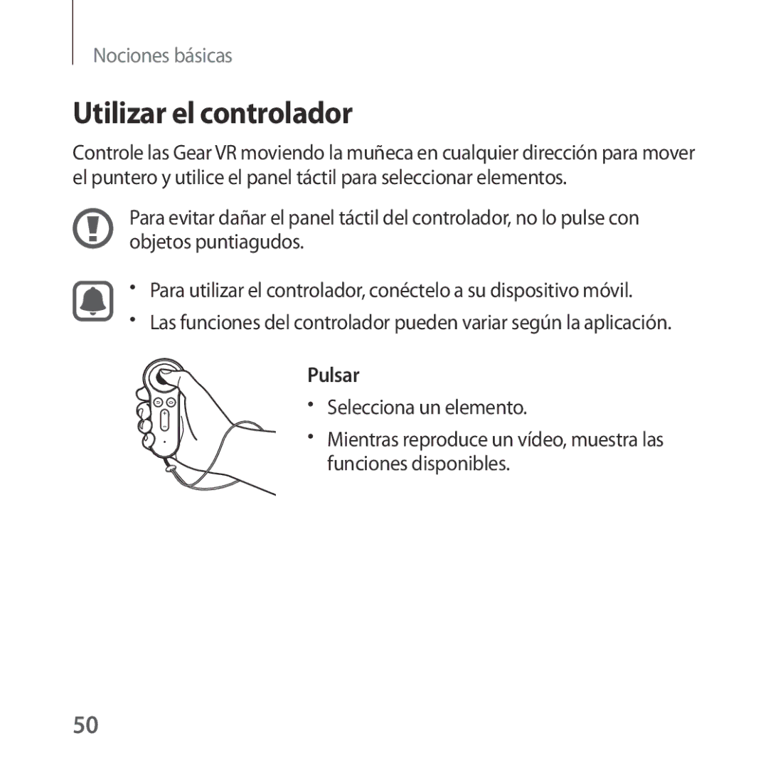 Samsung SM-R325NZVAPHE manual Utilizar el controlador 