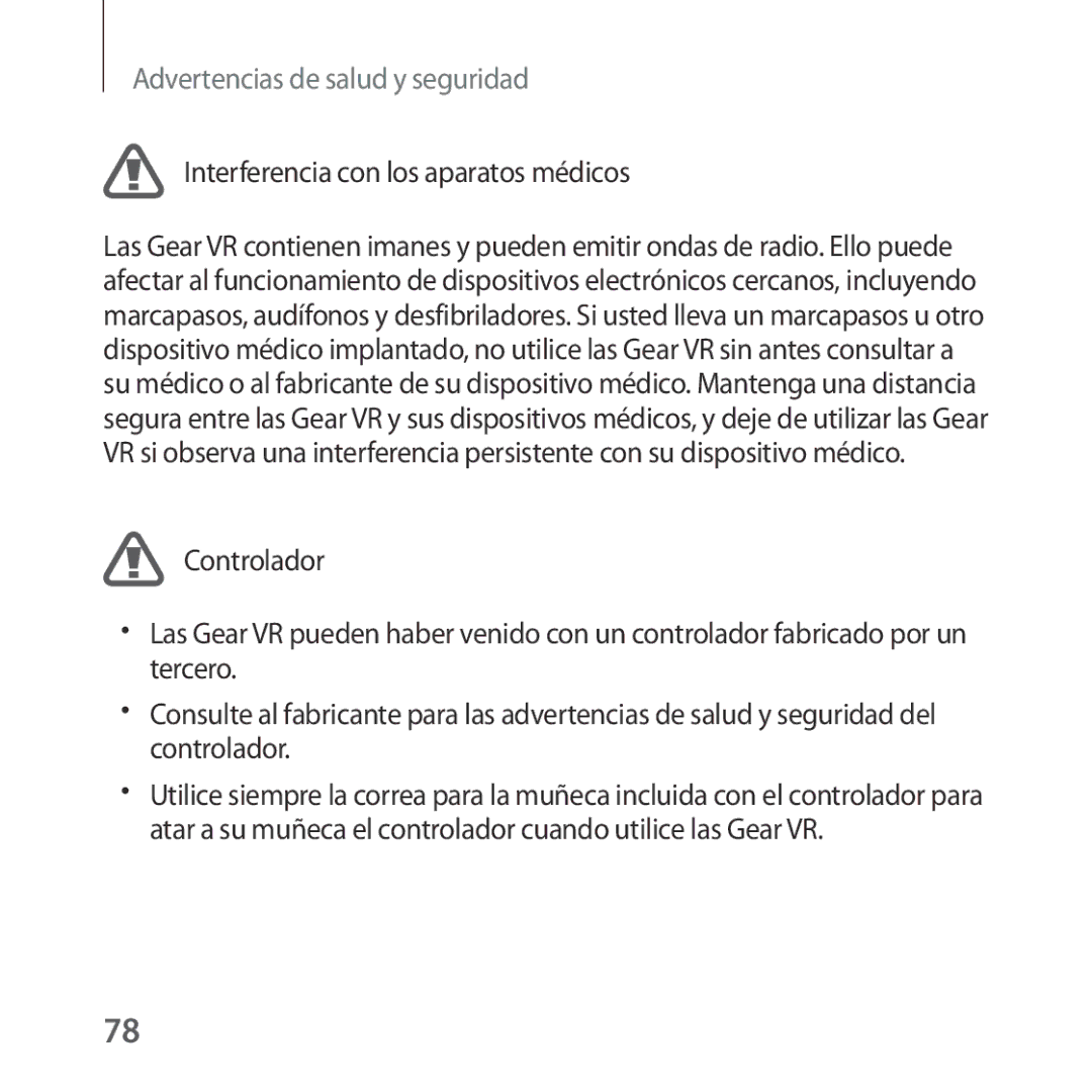 Samsung SM-R325NZVAPHE manual Interferencia con los aparatos médicos 