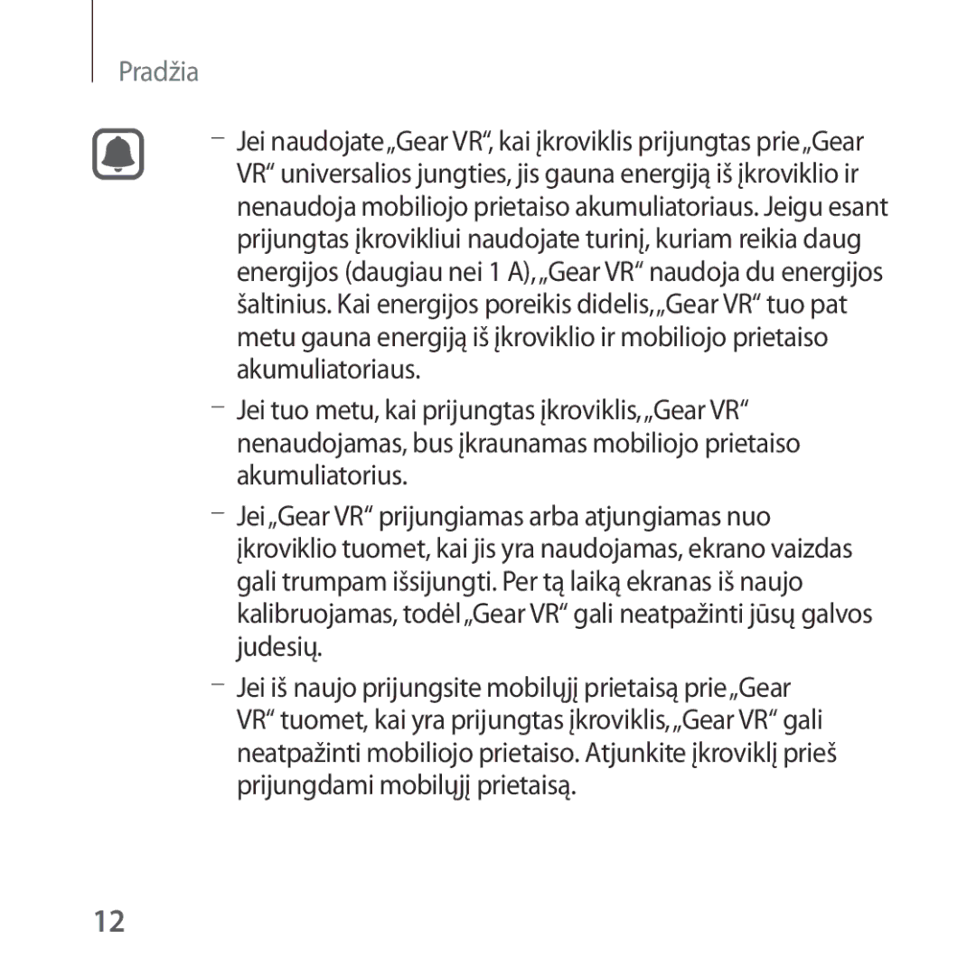 Samsung SM-R325NZVASEB manual Pradžia 