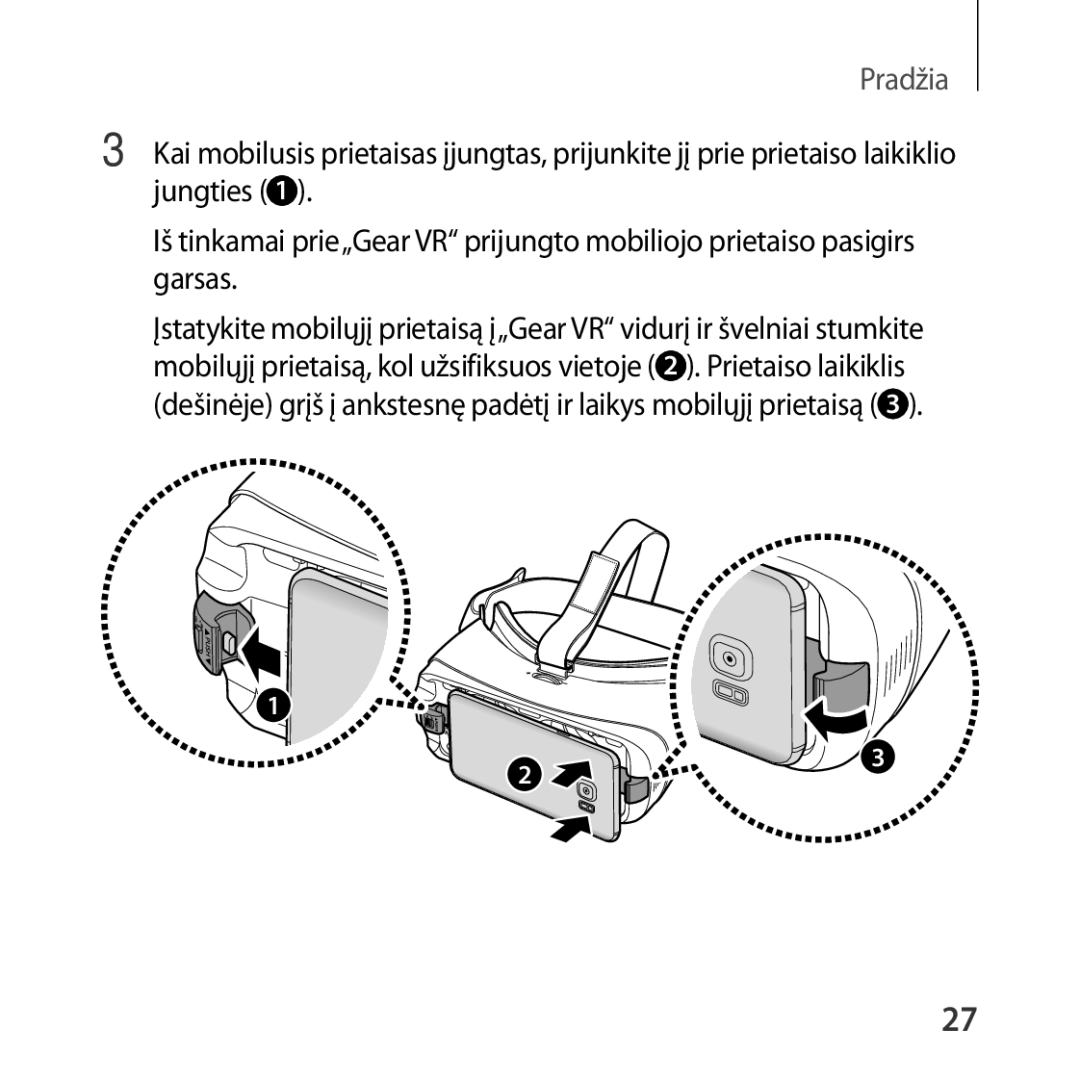 Samsung SM-R325NZVASEB manual Pradžia 