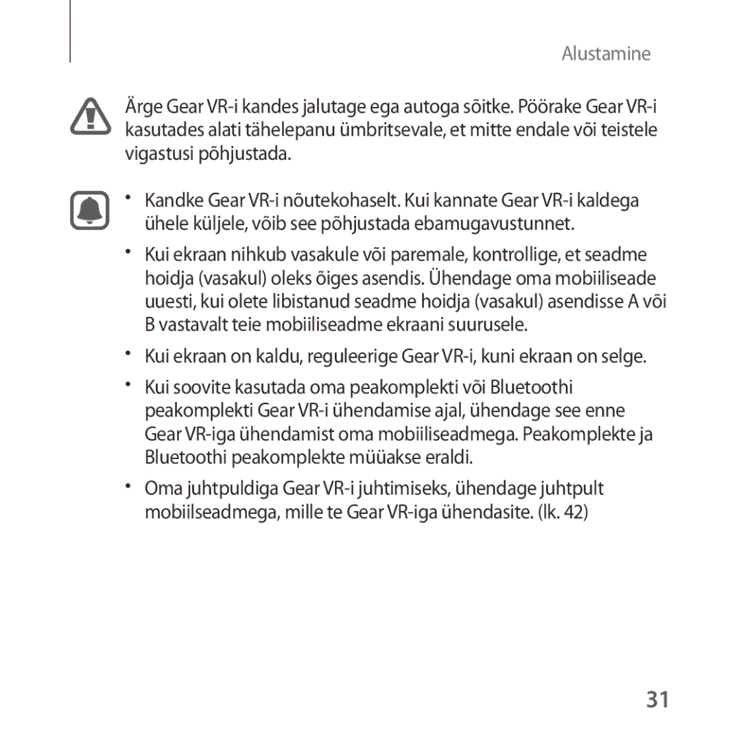 Samsung SM-R325NZVASEB manual Alustamine 