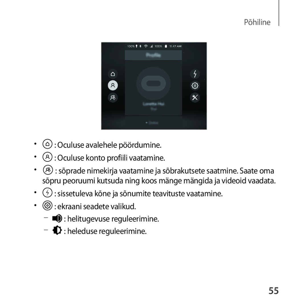 Samsung SM-R325NZVASEB manual Põhiline 