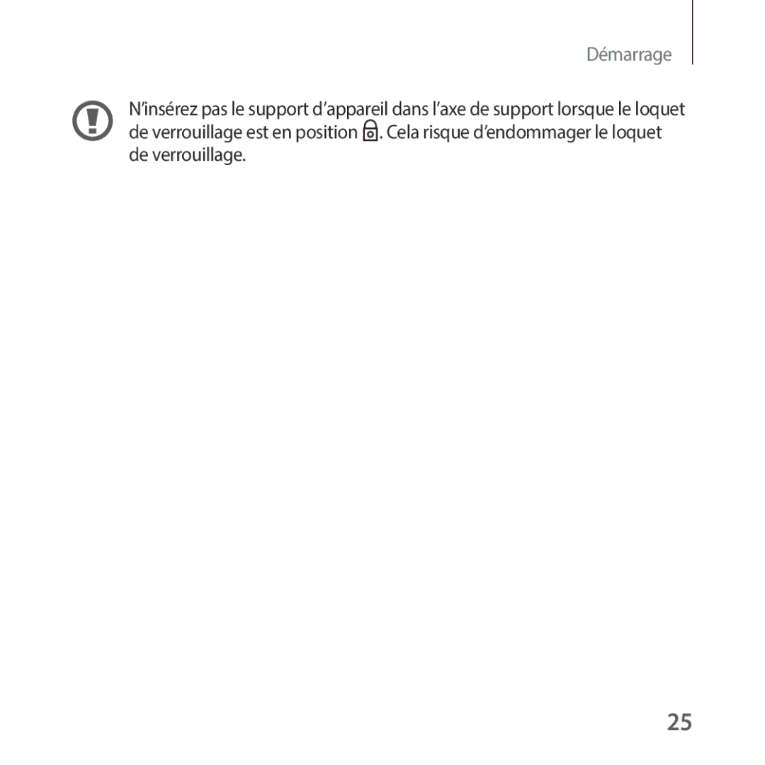 Samsung SM-R325NZVAXEF manual Démarrage 