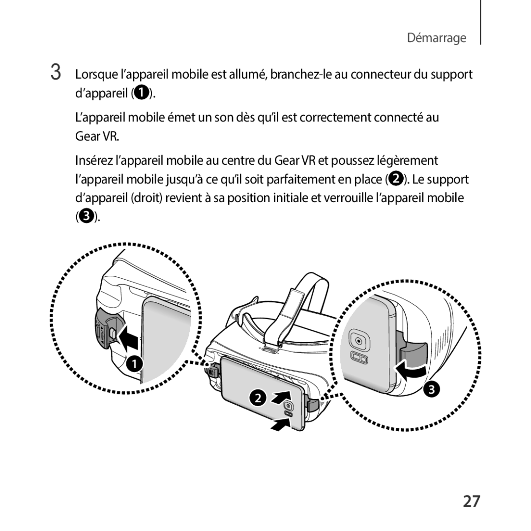 Samsung SM-R325NZVAXEF manual Démarrage 