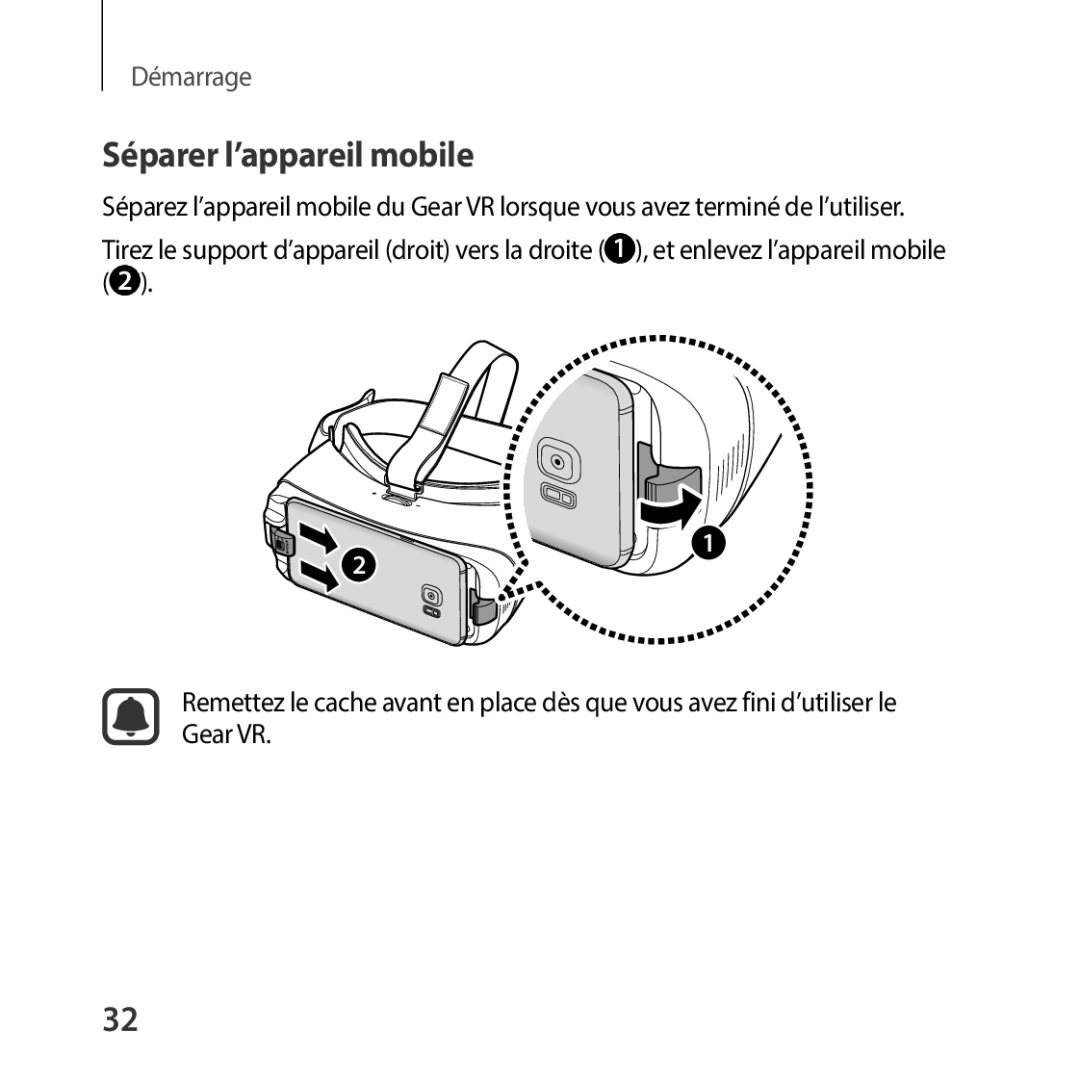 Samsung SM-R325NZVAXEF manual Séparer l’appareil mobile 