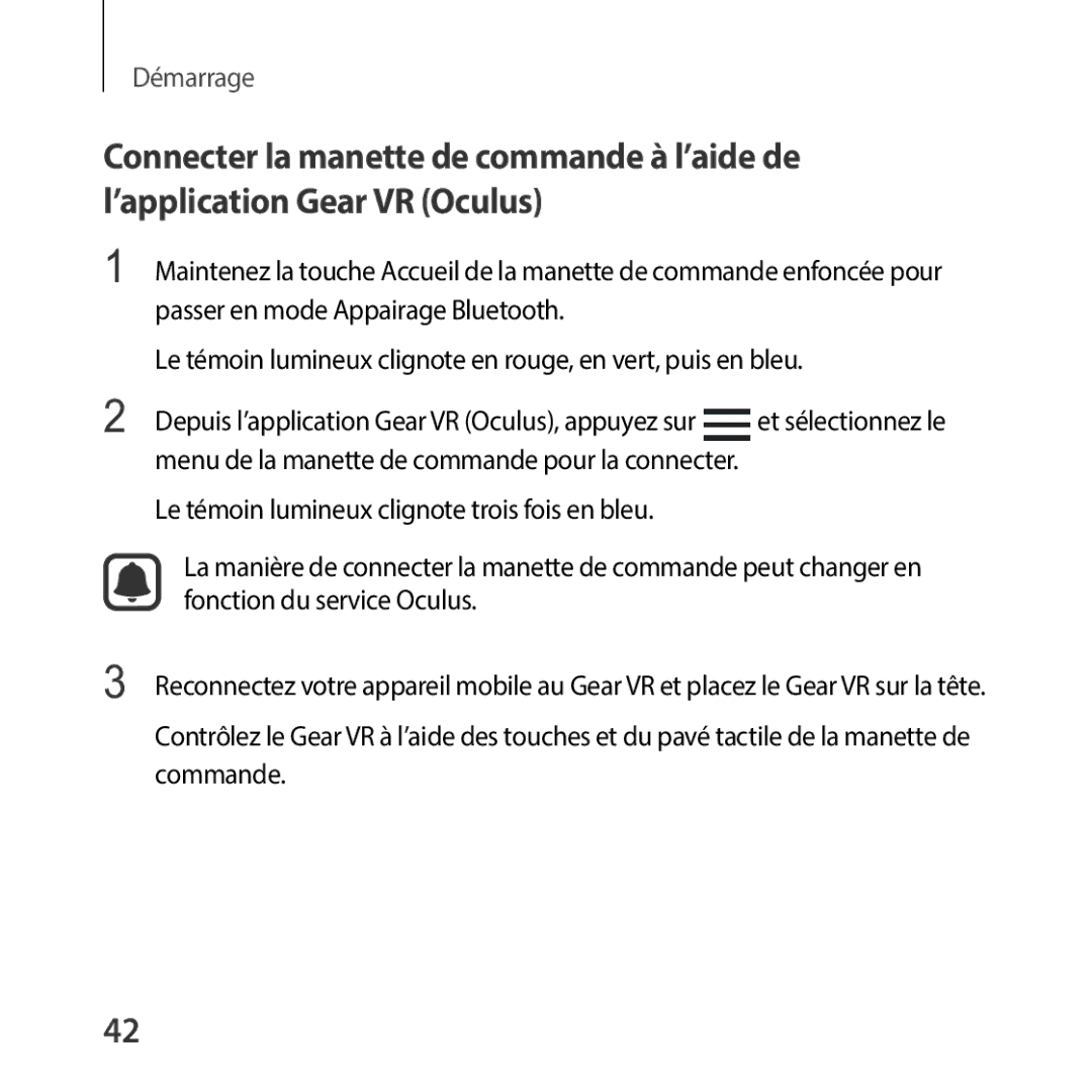 Samsung SM-R325NZVAXEF manual Démarrage 