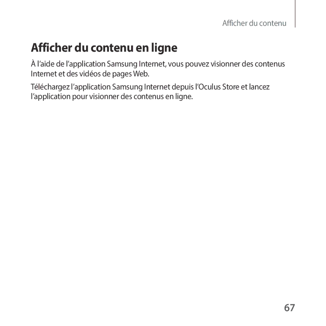 Samsung SM-R325NZVAXEF manual Afficher du contenu en ligne 