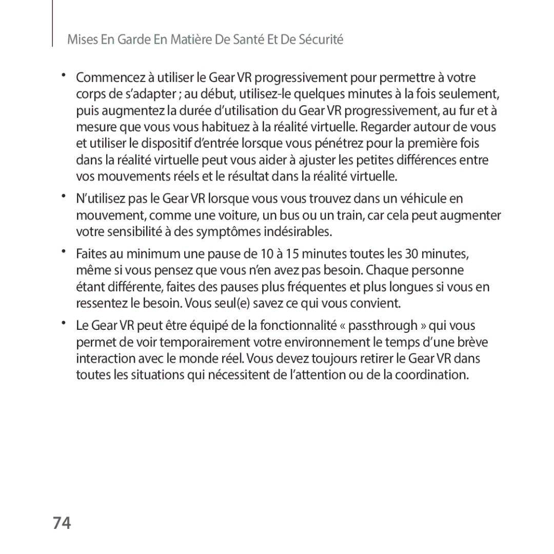 Samsung SM-R325NZVAXEF manual Mises En Garde En Matière De Santé Et De Sécurité 