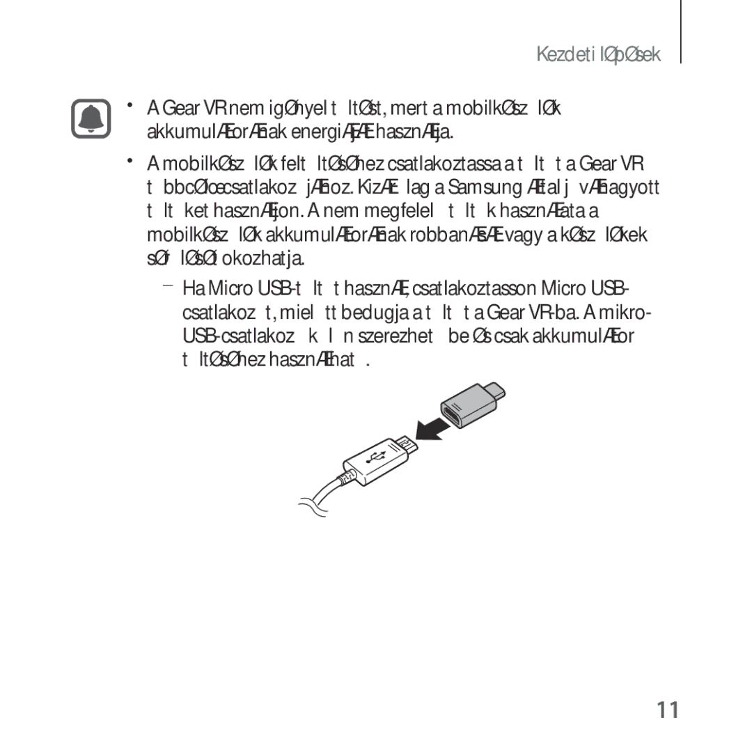 Samsung SM-R325NZVAXEH, SM-R325NZVAXEZ, SM-R325NZVAXSK manual Kezdeti lépések 