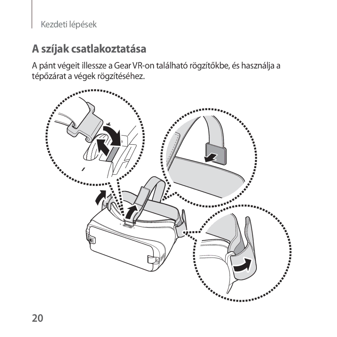 Samsung SM-R325NZVAXEH, SM-R325NZVAXEZ, SM-R325NZVAXSK manual Szíjak csatlakoztatása 