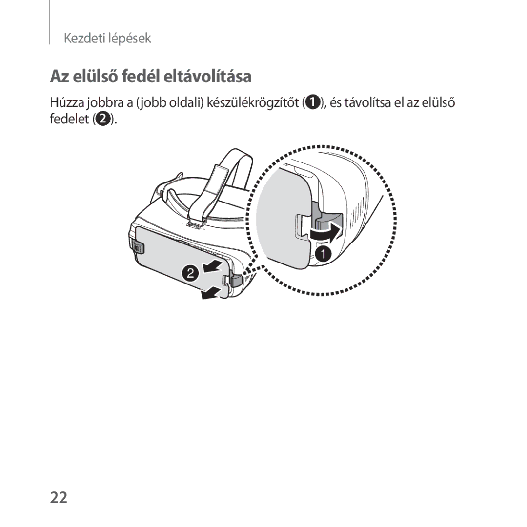 Samsung SM-R325NZVAXSK, SM-R325NZVAXEZ, SM-R325NZVAXEH manual Az elülső fedél eltávolítása 