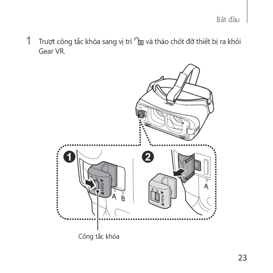 Samsung SM-R325NZVAXXV manual Công tắc khóa 