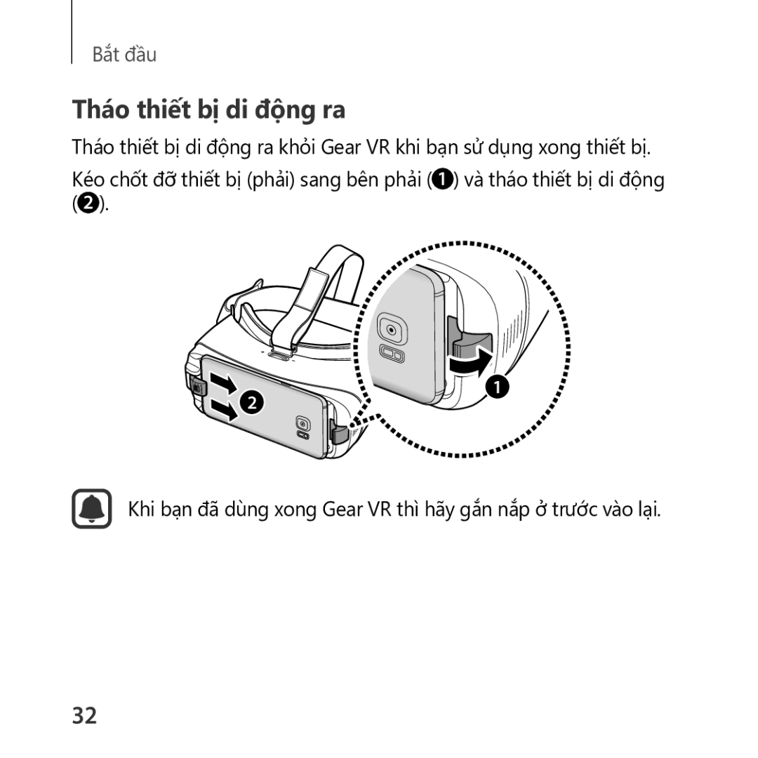 Samsung SM-R325NZVAXXV manual Tháo thiết bị di động ra 