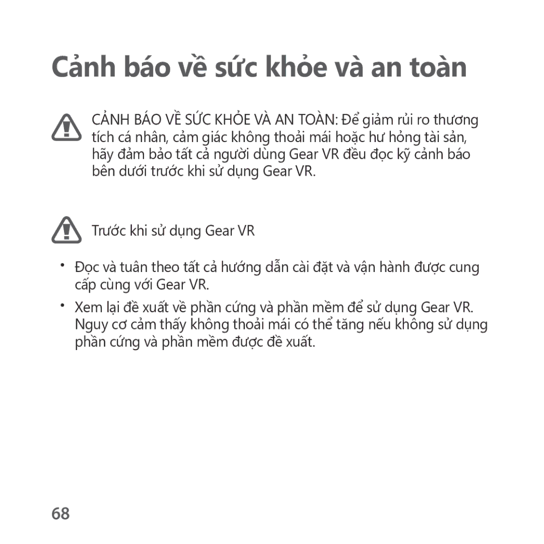 Samsung SM-R325NZVAXXV manual Cảnh báo về sức khỏe và an toàn 