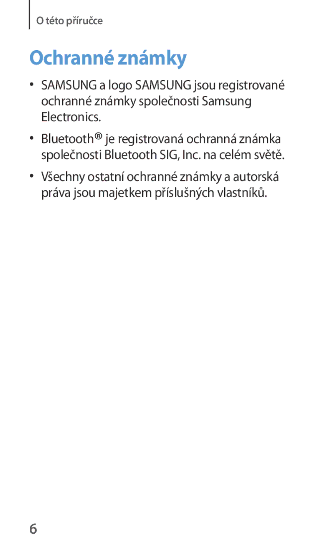 Samsung SM-R3500ZKAXEH, SM-R3500ZKAATO, SM-R3500ZKADBT, SM-R3500ZKAXEO, SM-R3500ZKAEUX, SM-R3500ZKAAUT manual Ochranné známky 