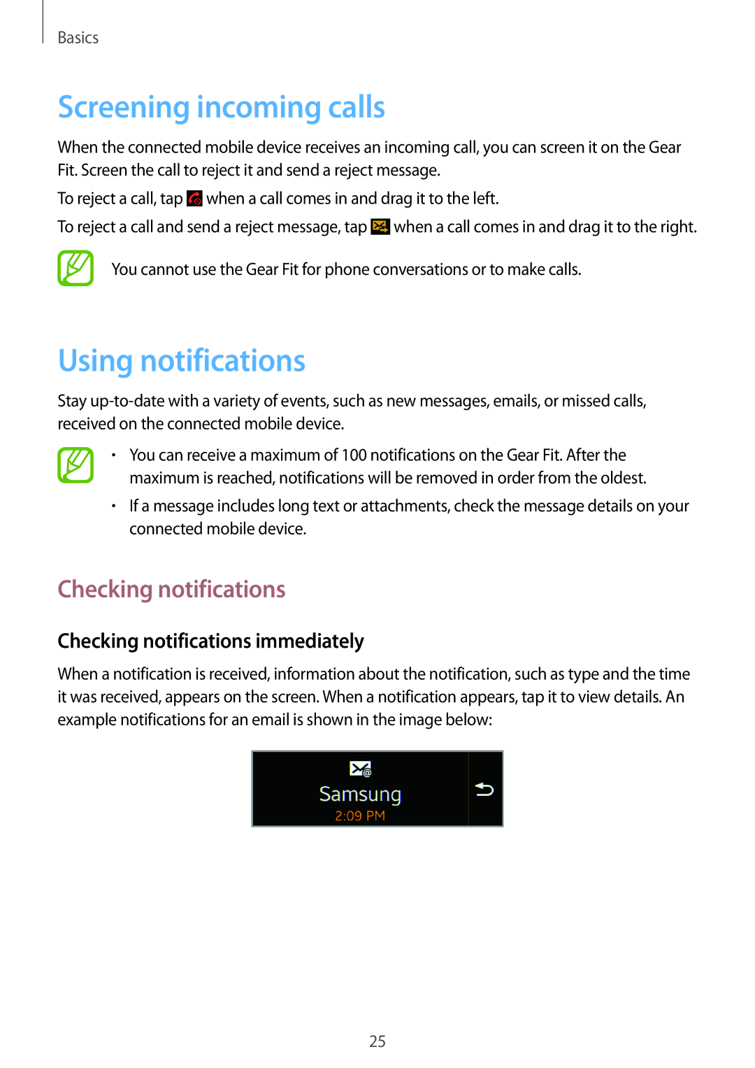 Samsung SM-R3500ZKAECT, SM-R3500ZKAATO manual Screening incoming calls, Using notifications, Checking notifications 