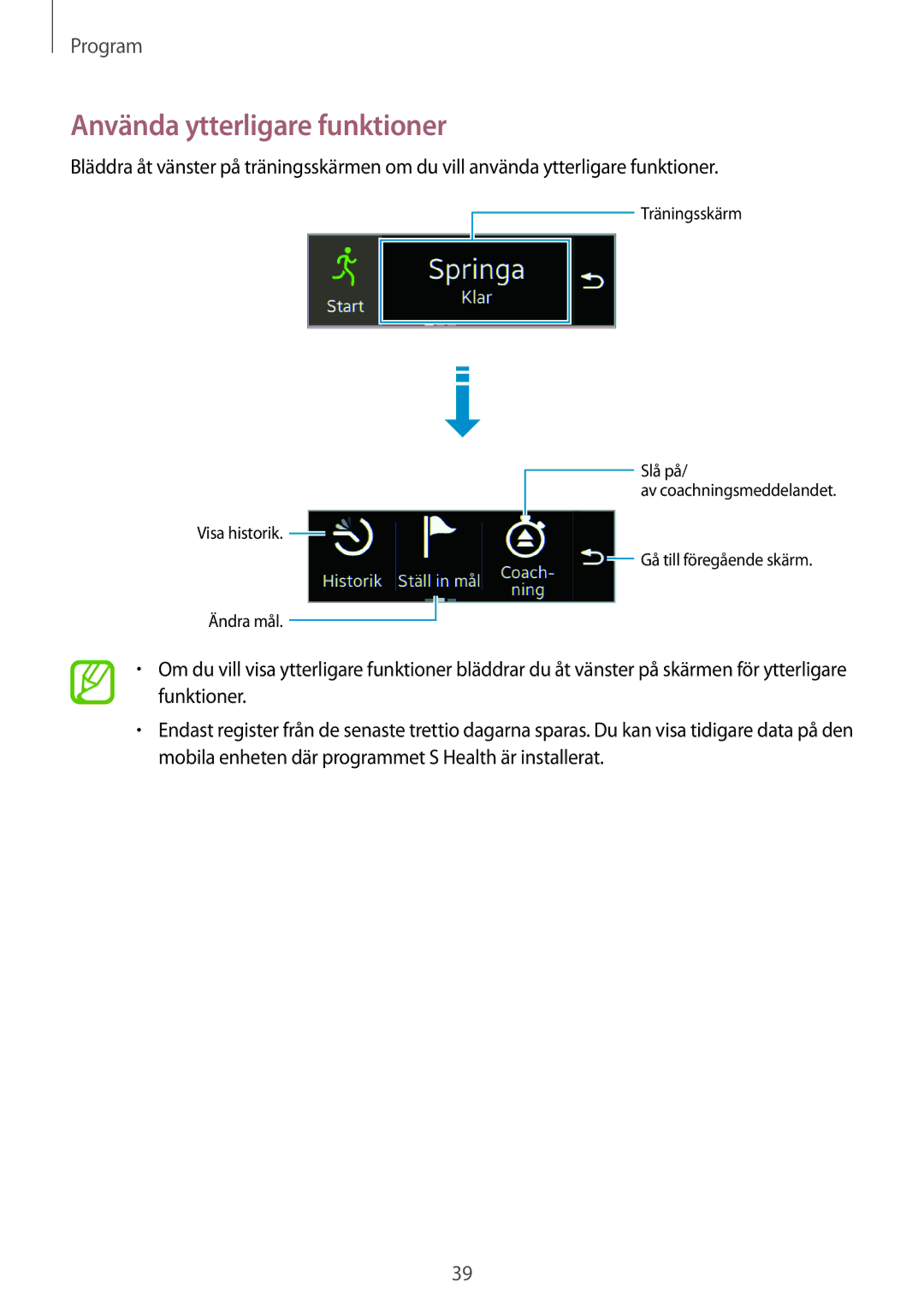 Samsung SM-R3500ZWANEE, SM-R3500ZKANEE manual Använda ytterligare funktioner 