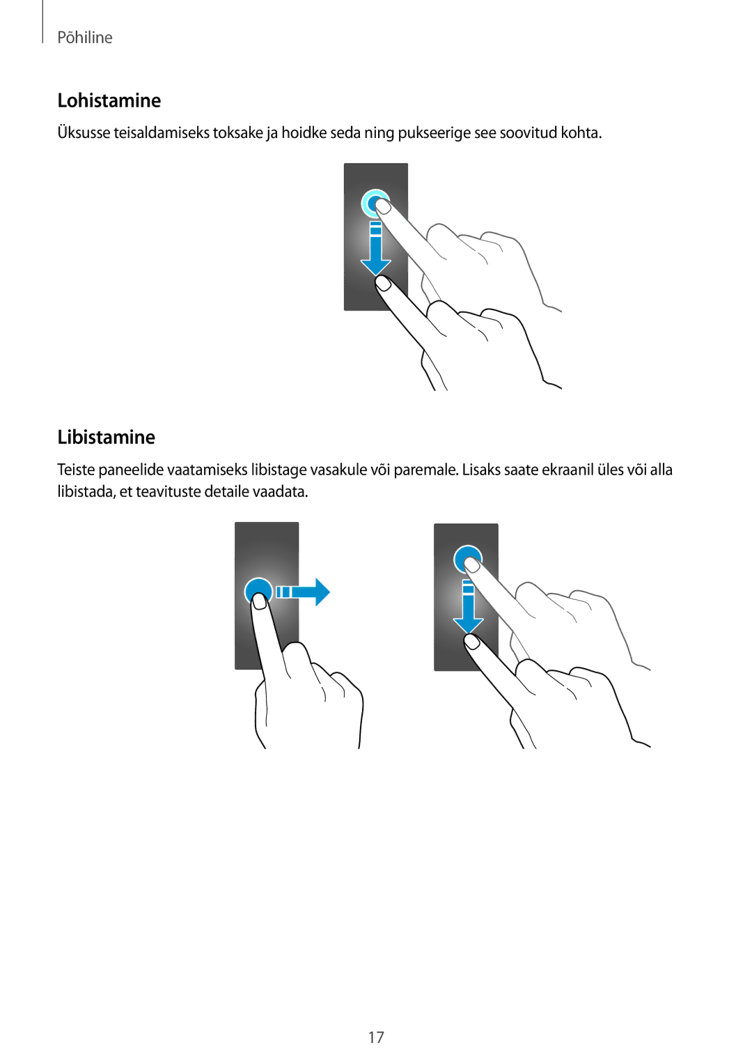 Samsung SM-R3600ZINSEB, SM-R3600DANSEB, SM-R3600DAASEB, SM-R3600ZBASEB manual Lohistamine, Libistamine 