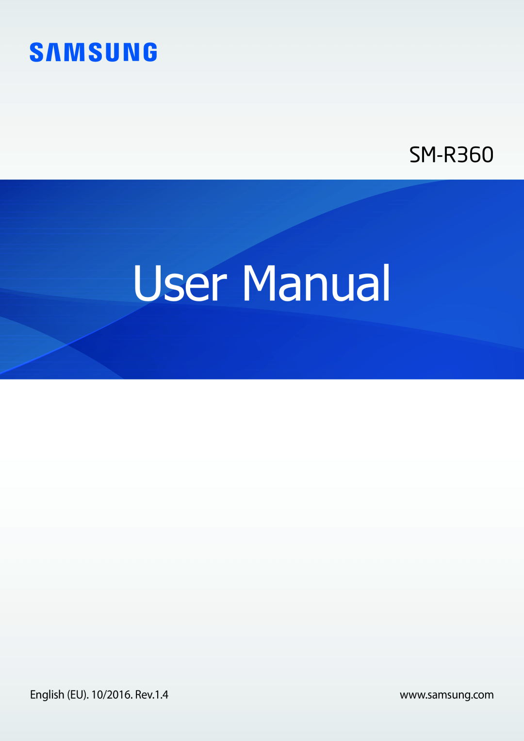 Samsung SM-R3600ZINDBT, SM-R3600ZBADBT, SM-R3600ZIADBT, SM-R3600DANDBT, SM-R3600DAADBT, SM-R3600ZBNDBT manual User Manual 