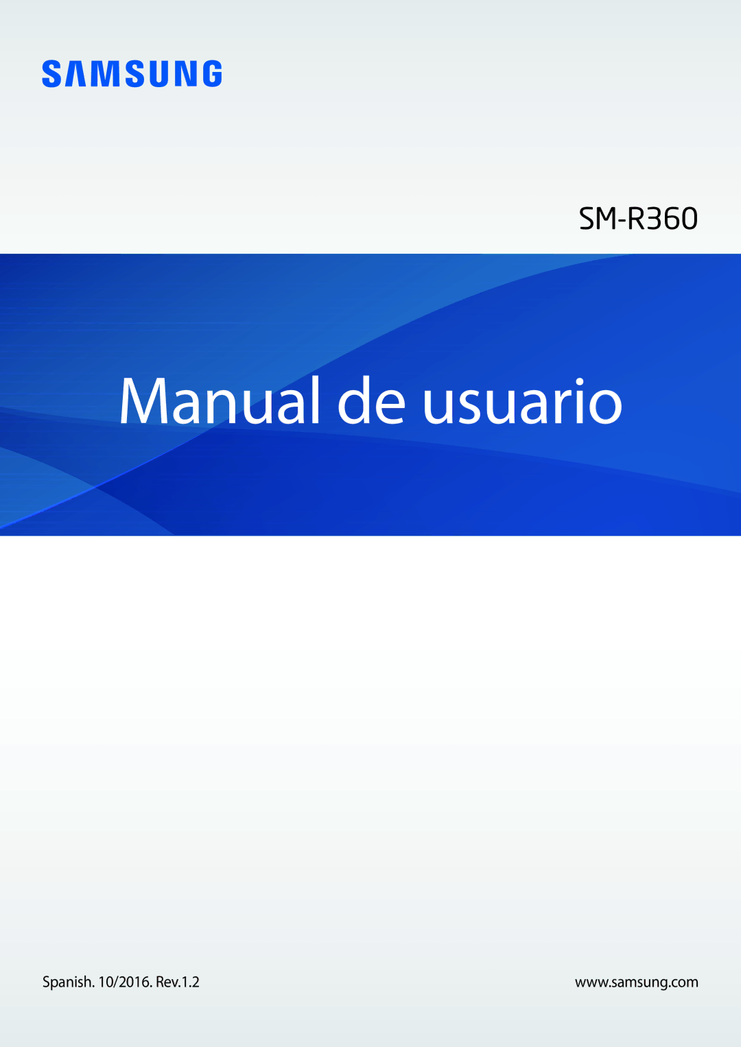 Samsung SM-R3600DAAPHE, SM-R3600ZINPHE, SM-R3600ZBAPHE manual Manual de usuario 