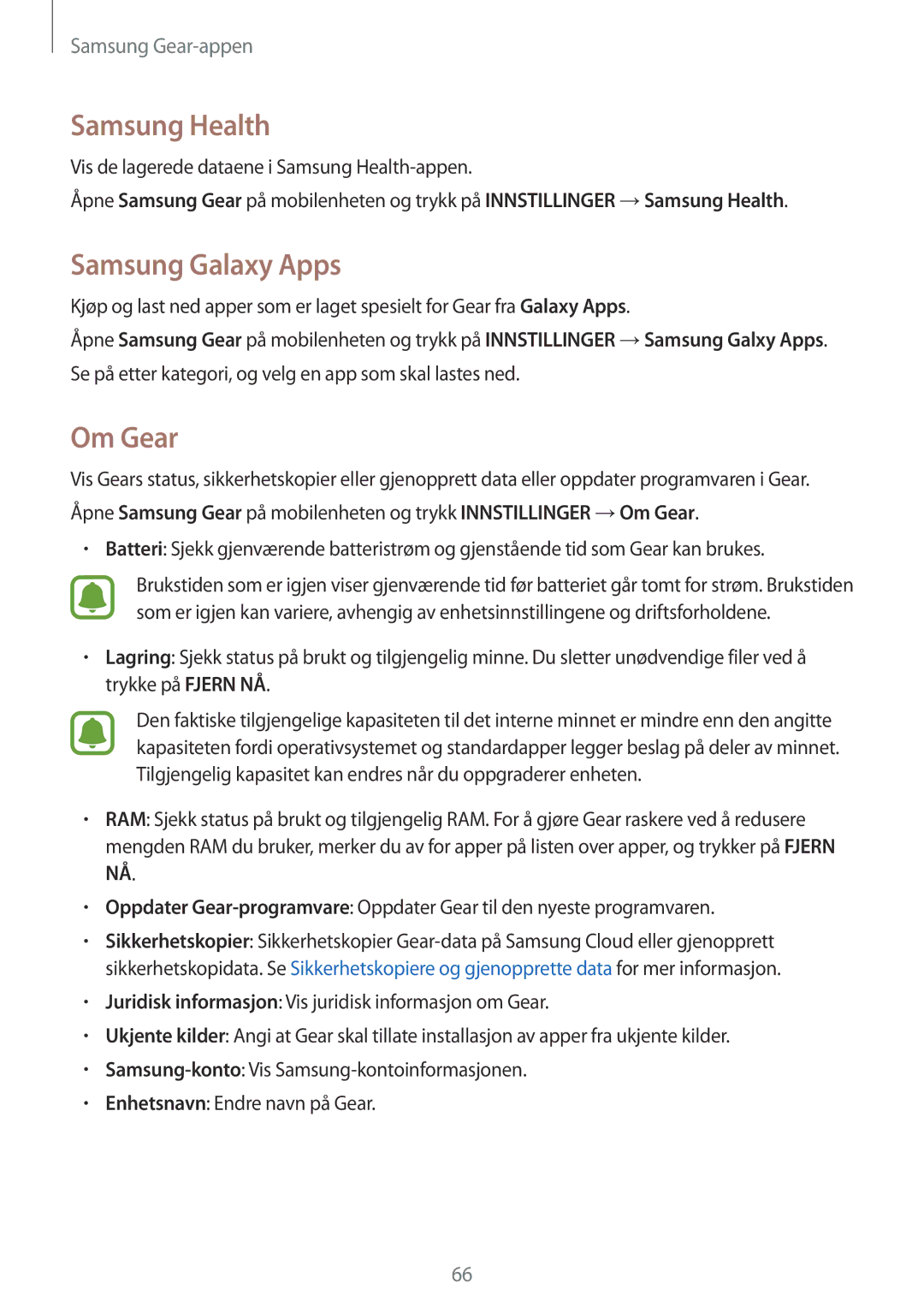 Samsung SM-R365NZRNNEE, SM-R365NZKNNEE, SM-R365NZKANEE, SM-R365NZRANEE manual Samsung Health, Samsung Galaxy Apps, Om Gear 