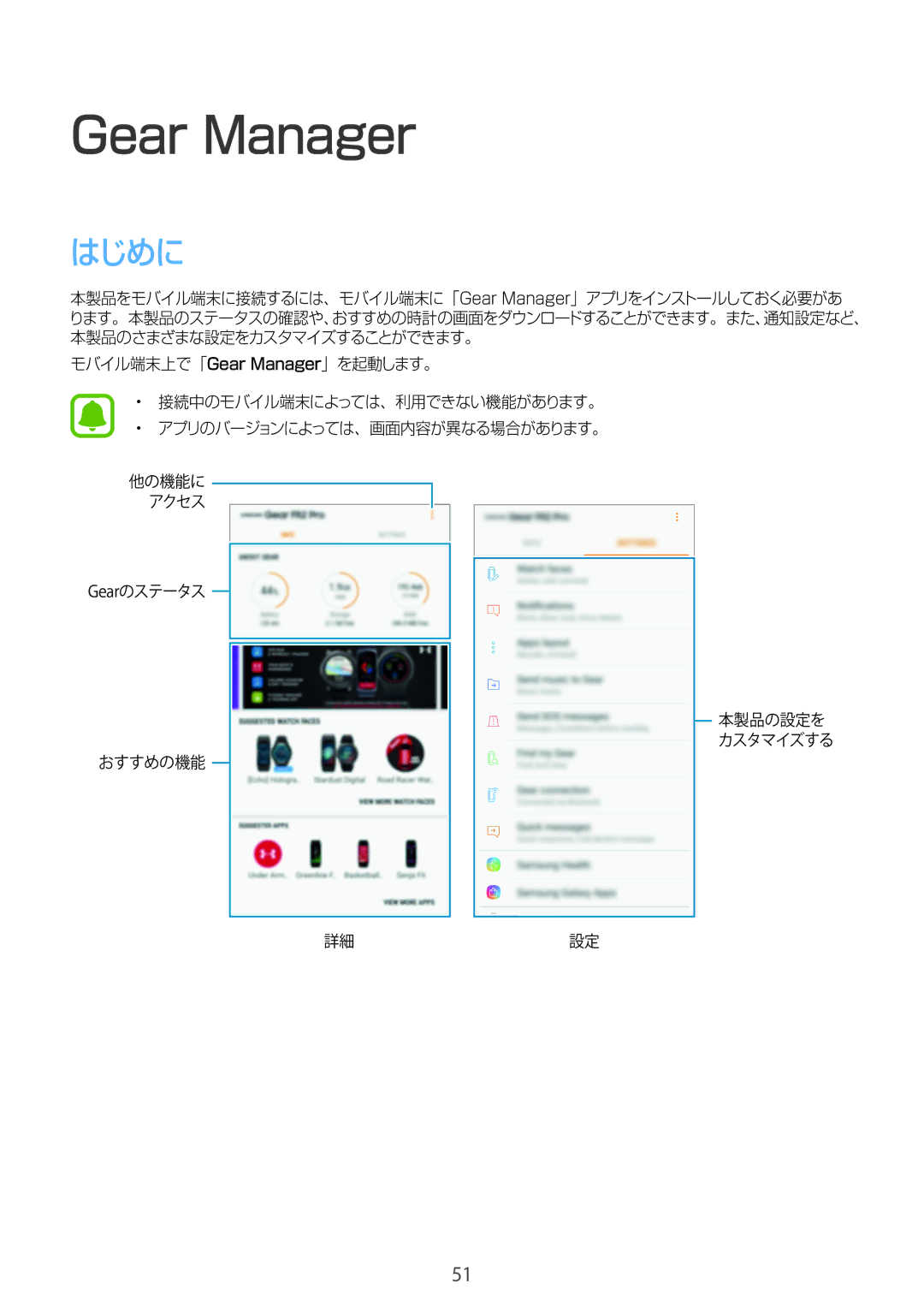 Samsung SM-R365NZRNXJP, SM-R365NZKNXJP, SM-R365NZRAXJP, SM-R365NZKAXJP manual Gear Manager 