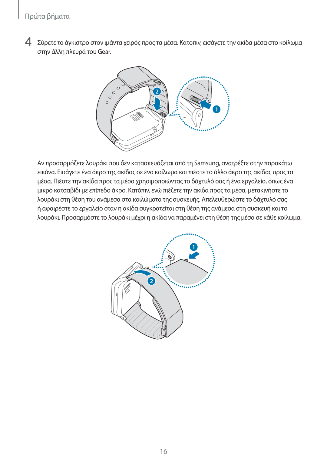 Samsung SM-R3800VSAEUR, SM-R3800GNAEUR manual Πρώτα βήματα 