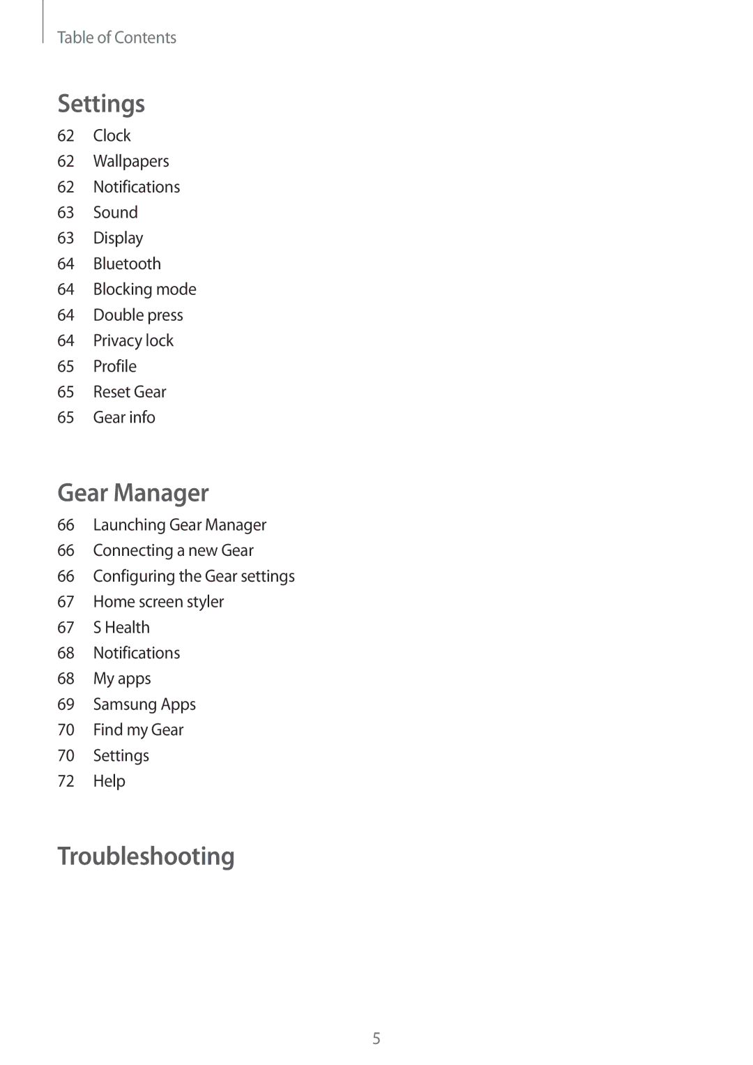 Samsung SM-R3800MOATPH, SM-R3800VSATUR, SM-R3800MOATUR, SM-R3800VSAXEO, SM-R3800VSATPH, SM-R3800MOAATO manual Troubleshooting 