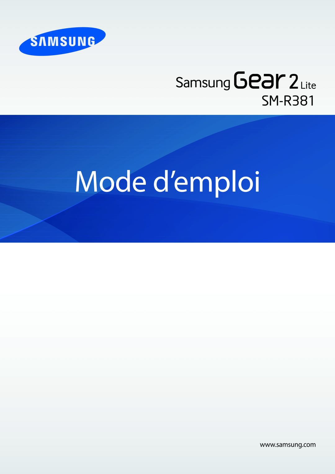 Samsung SM-R3810ZOAXEF, SM-R3810ZAAXEF, SM-R3810ZKAXEF manual Mode d’emploi 