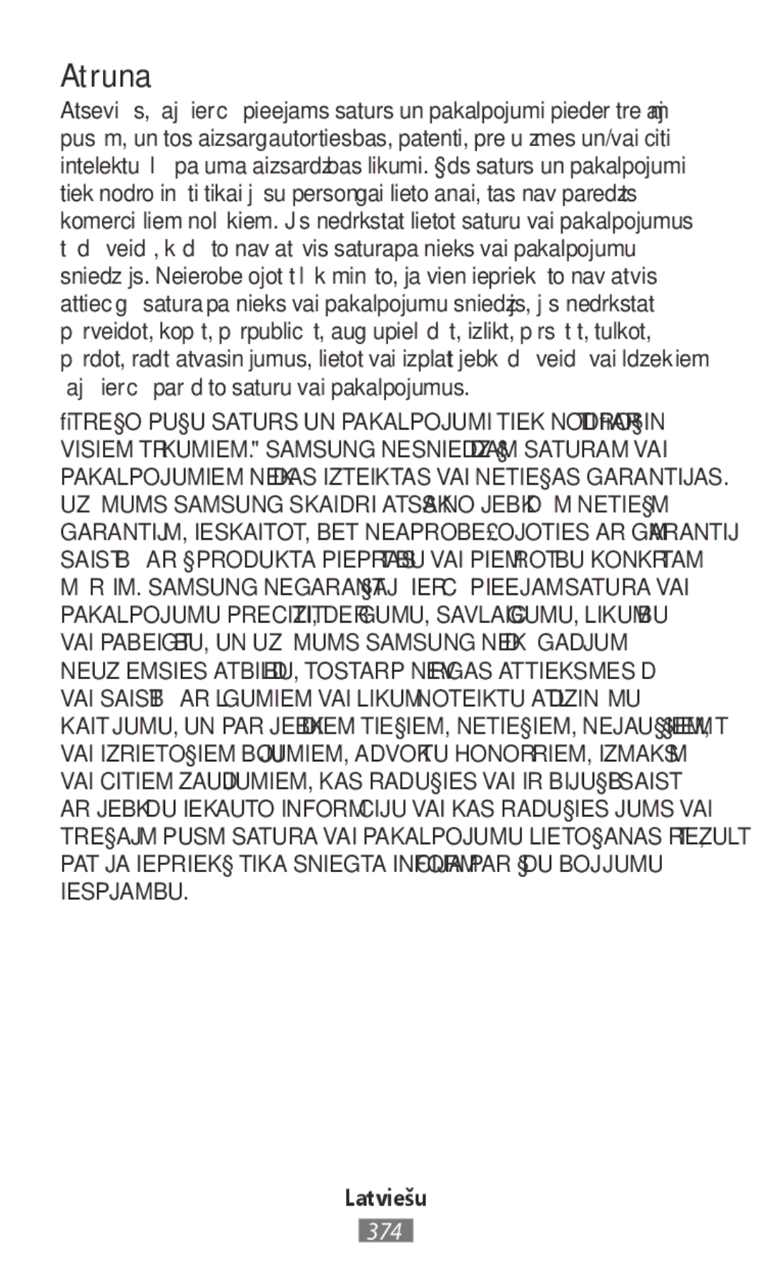 Samsung SM-R3810ZAASER, SM-R3810ZOADBT, SM-R3810ZKATPH Atruna, VAI Saistībā AR Līgumiem VAI Likumā Noteiktu Atlīdzināmu 