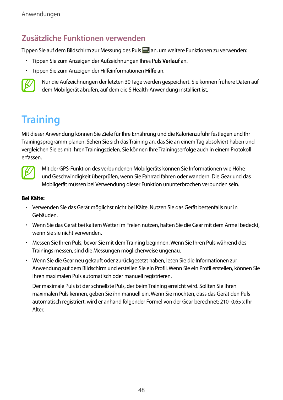 Samsung SM-R3810ZOADBT, SM-R3810ZKATPH, SM-R3810ZKAEUR, SM-R3810ZAAATO, SM-R3810ZKADBT, SM-R3810ZAADBT Training, Bei Kälte 