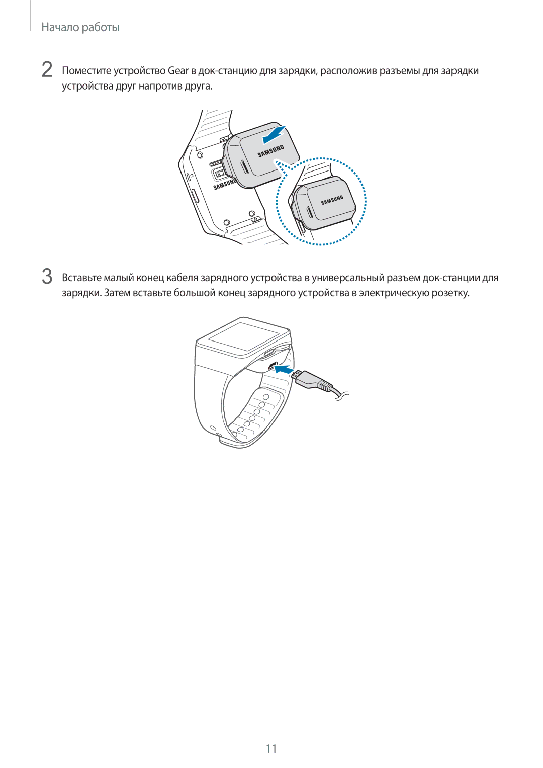 Samsung SM-R3820ZKASER manual Начало работы 