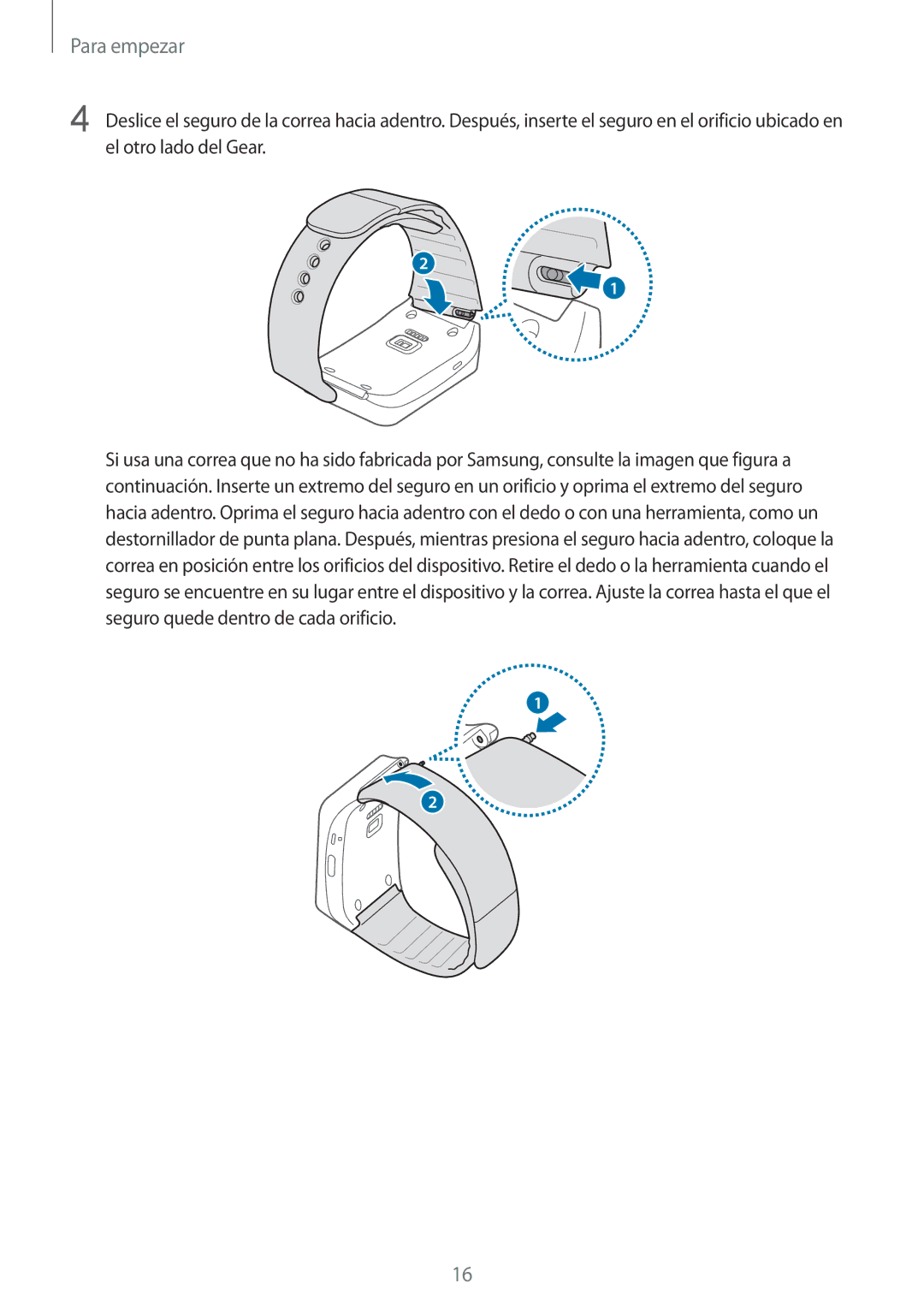 Samsung SM-R3820ZKPPHE manual Para empezar 