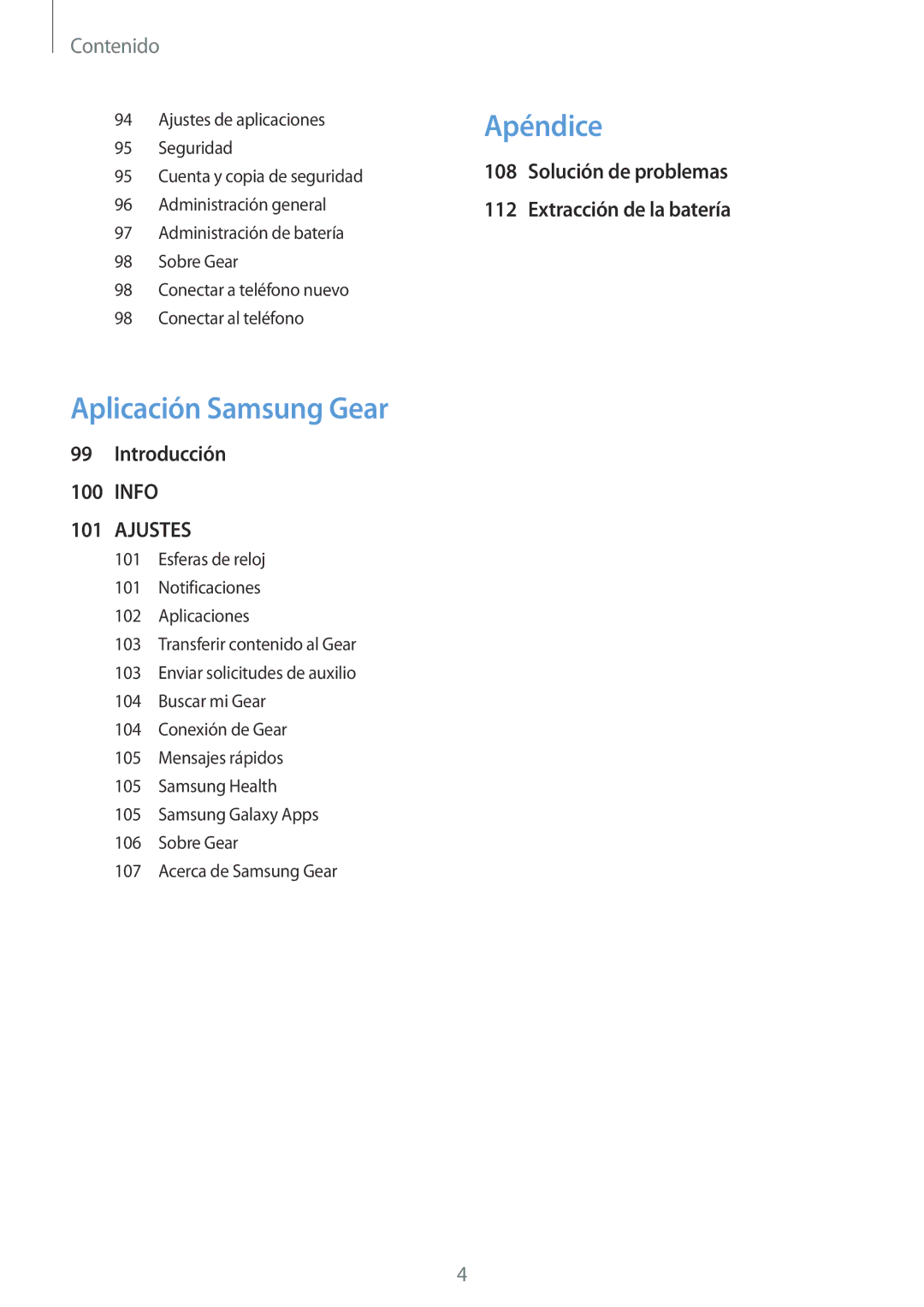 Samsung SM-R600NZBAPHE, SM-R600NZKAPHE manual Apéndice 