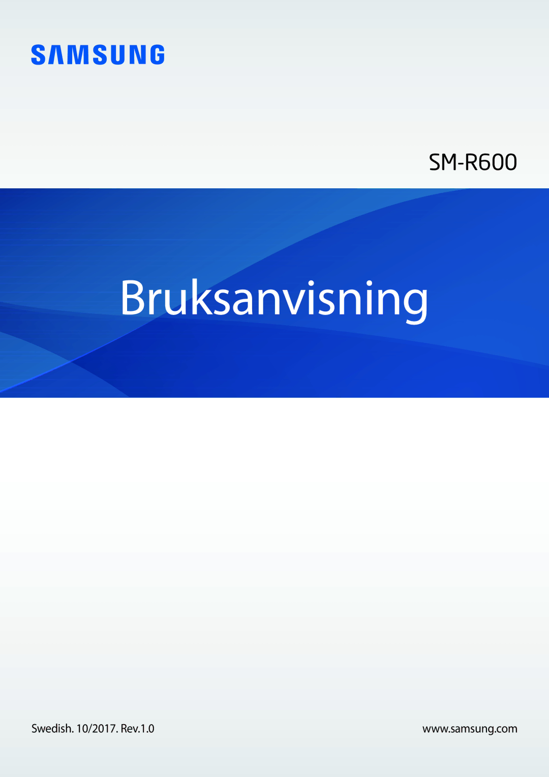 Samsung SM-R600NZBANEE, SM-R600NZKANEE manual Bruksanvisning 