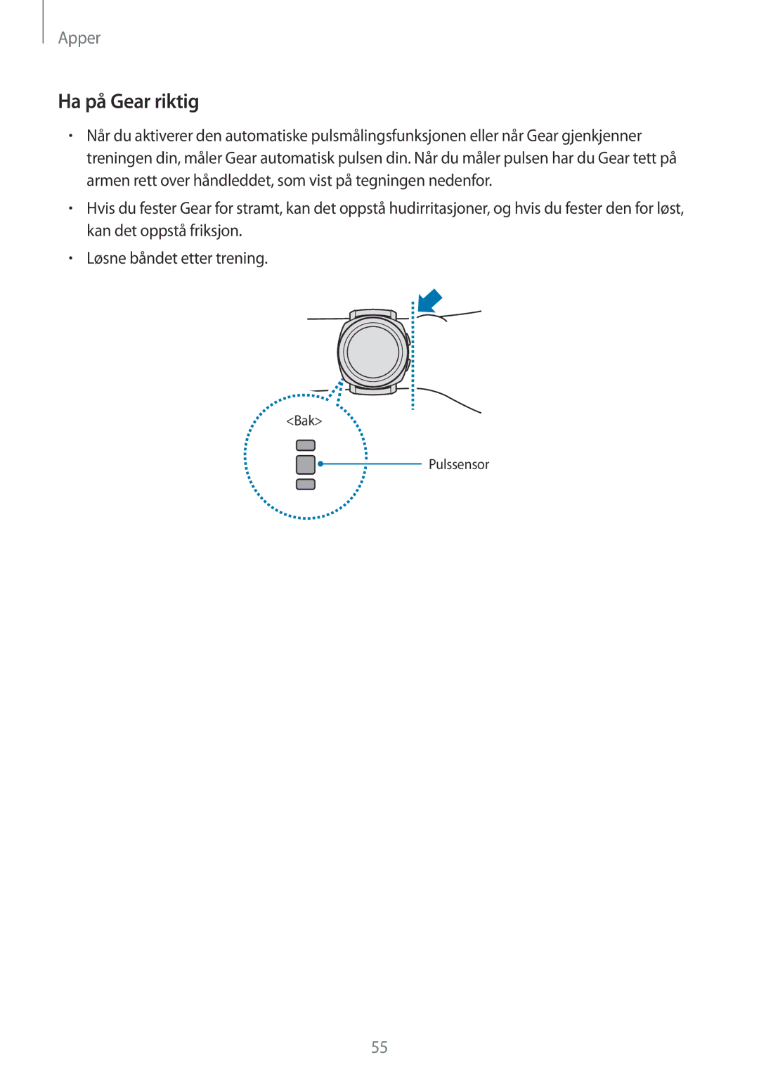 Samsung SM-R600NZBANEE, SM-R600NZKANEE manual Ha på Gear riktig 