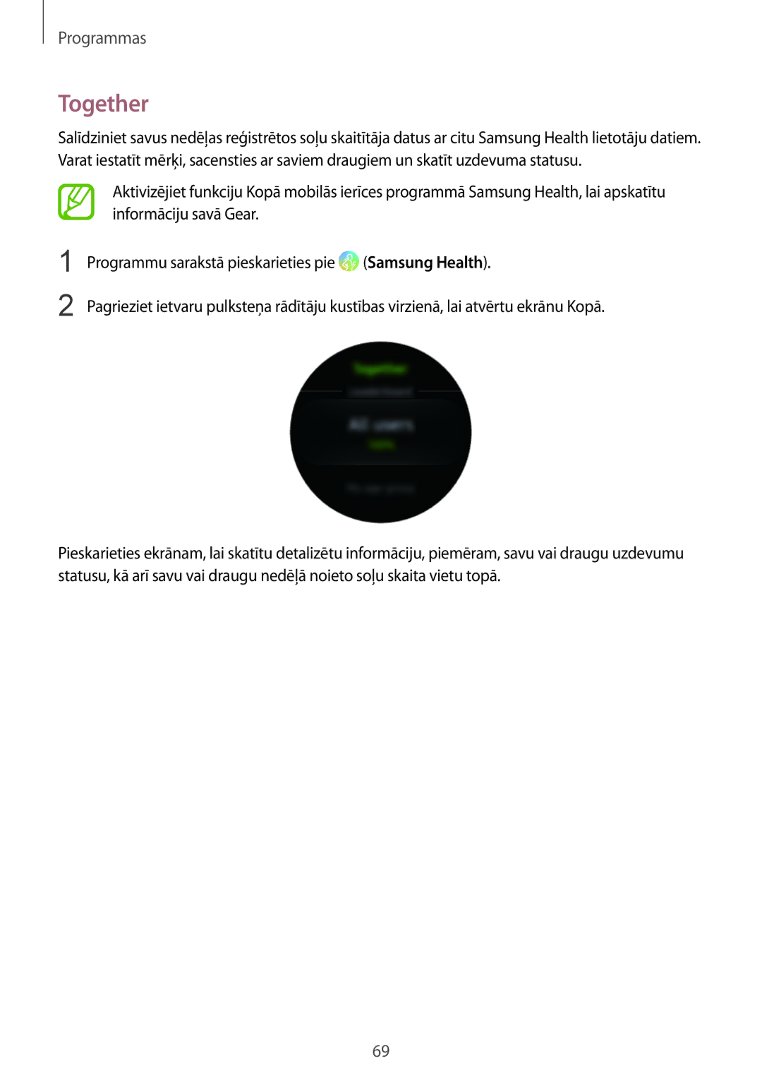 Samsung SM-R600NZBASEB, SM-R600NZKASEB manual Together 