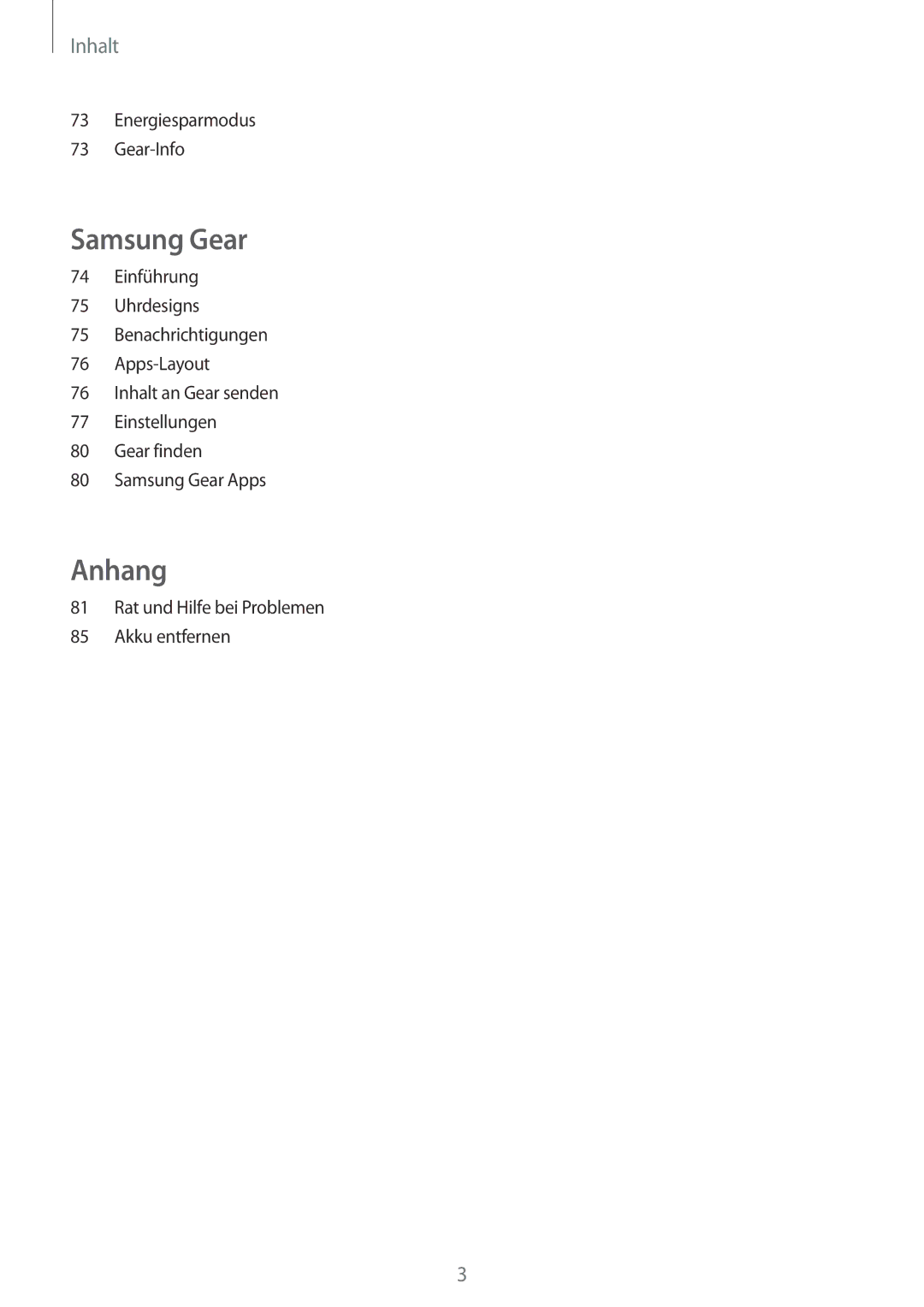 Samsung SM-R7200ZWADBT, SM-R7320ZKADBT, SM-R7320WDADBT, SM-R7200ZKADBT, SM-R7320ZDADBT manual Anhang 