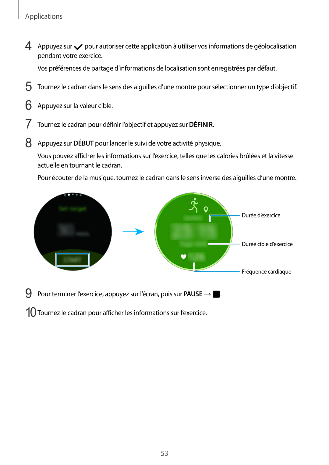 Samsung SM-R7350ZKGFTM manual Applications 